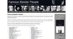 Desktop Screenshot of famousbipolarpeople.com