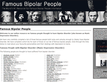 Tablet Screenshot of famousbipolarpeople.com